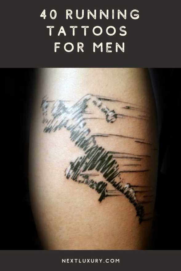 Awesome Running Tattoos for Men [ Inspiration Guide