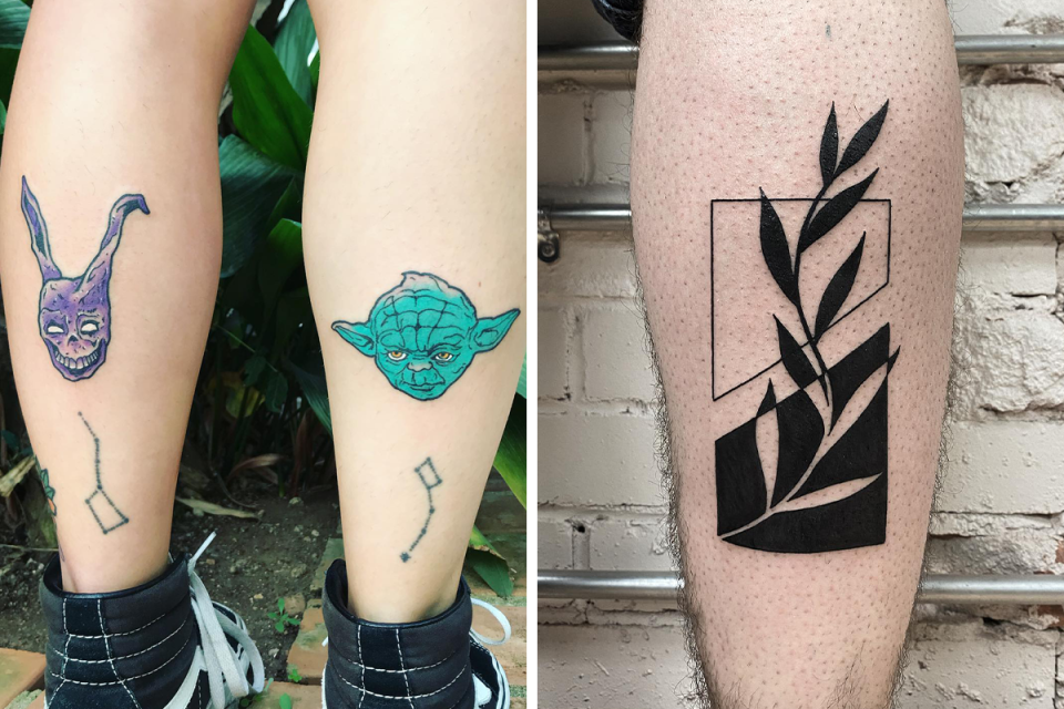 Calf Tattoo Ideas As Cool As They Are Unique  Bored Panda