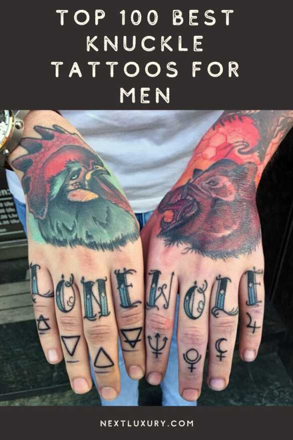 Cool Knuckle Tattoos for Men [ Inspiration Guide
