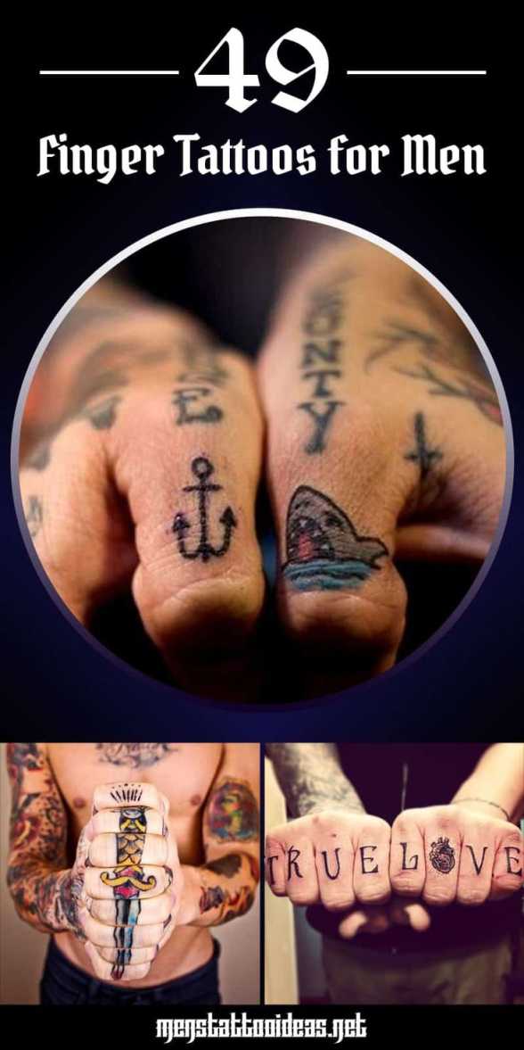 Finger Tattoos for Men  Finger tattoos, Tattoos for guys, Finger