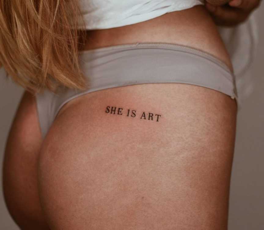 Look:  Low-key Yet Sexy Butt Tattoos  Preview
