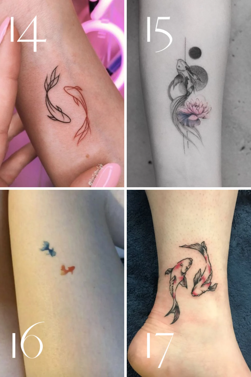 Meaningful Koi Fish Tattoo Ideas + Designs - TattooGlee  Small
