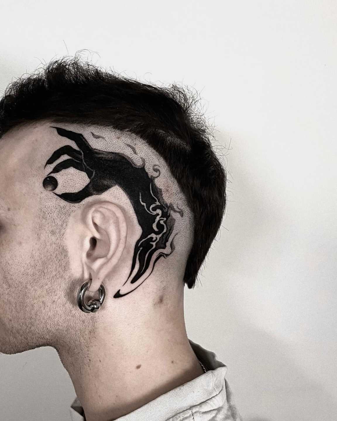 Phenomenal Behind the Ear Tattoos for Men in