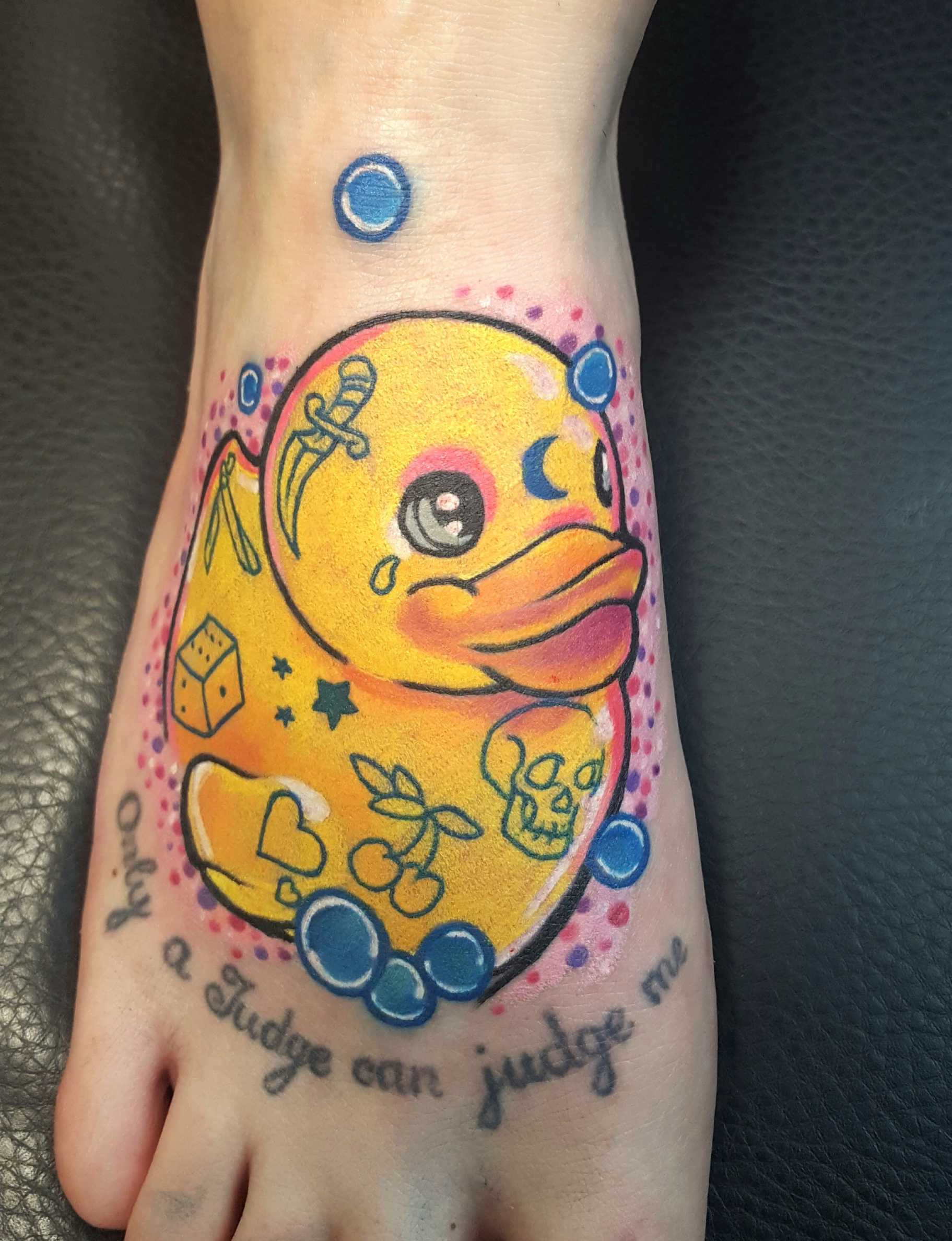 Rubber Duck Tattoo  Duck tattoos, Tattoos with meaning, Tattoos