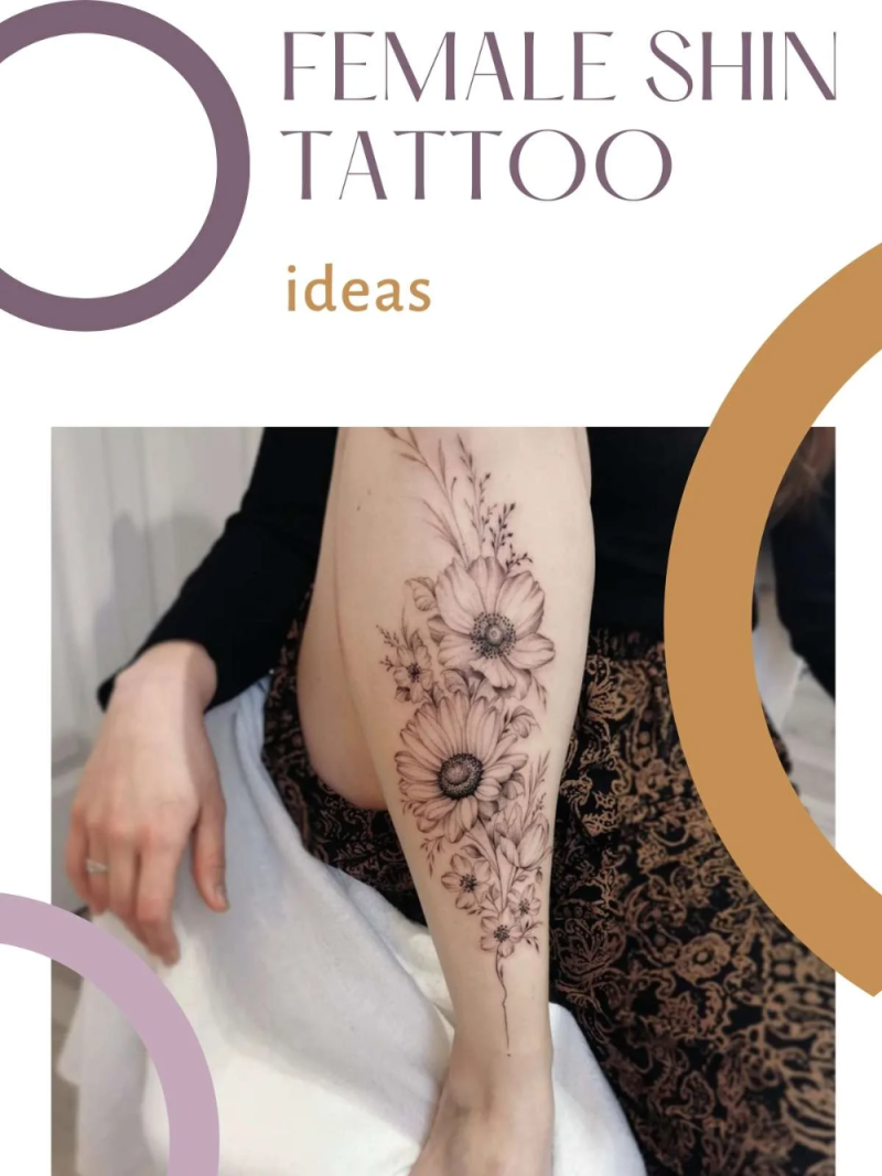 Shin Tattoo Ideas & Pain Charts - TattooGlee  Shin tattoo, Leg