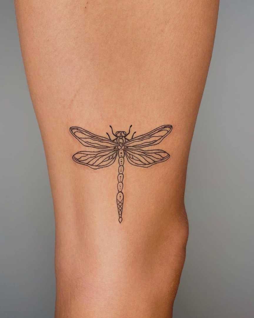 Small Dragonfly Tattoo Simple Idea  Small dragonfly tattoo