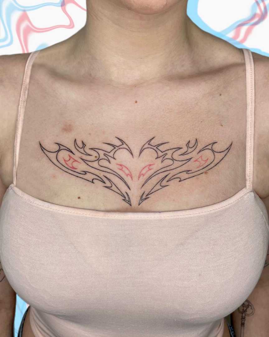 Striking Chest Tattoo Designs for Women  POPxo