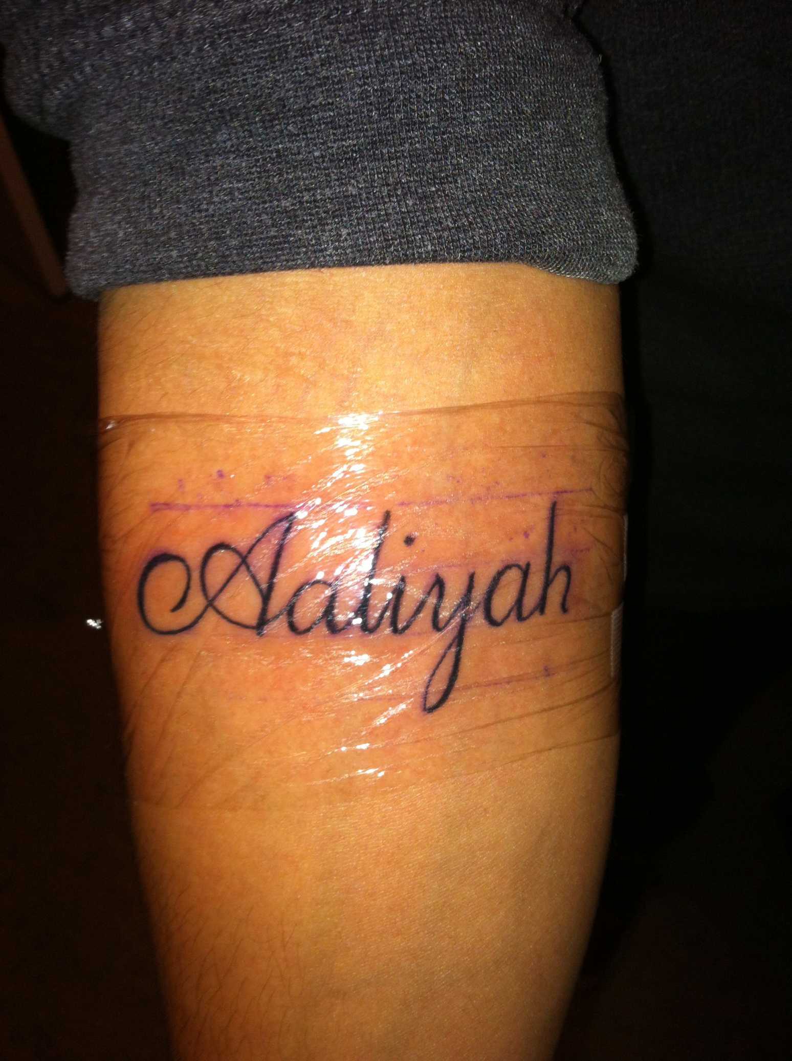 Aaliyah  Name tattoos, Name tattoo, Name tattoo designs