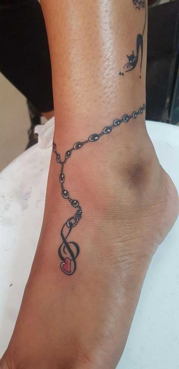 ANKLET TATTOO IDEAS FOR GIRLS!  Ankle bracelet tattoo, Ankle