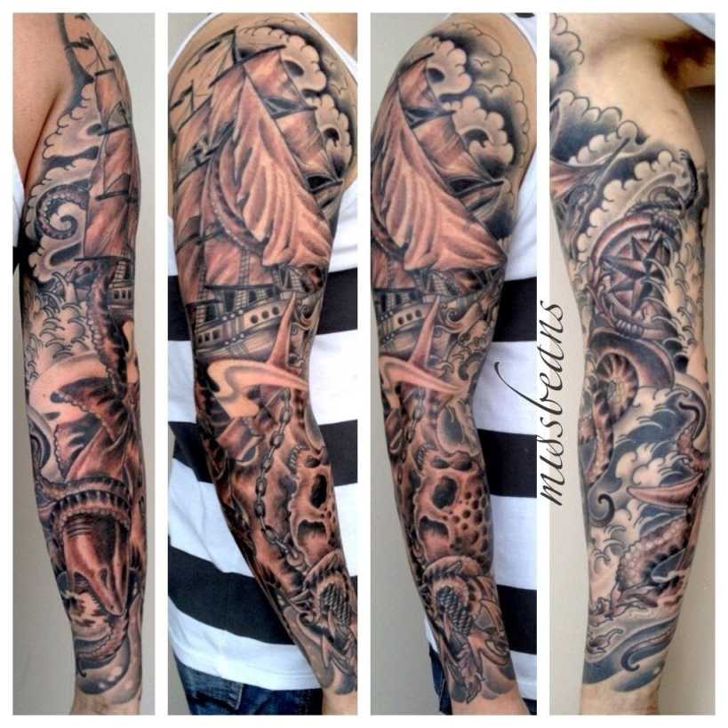 attractive tattoo sleeve fill in ideas   Tattoo sleeve