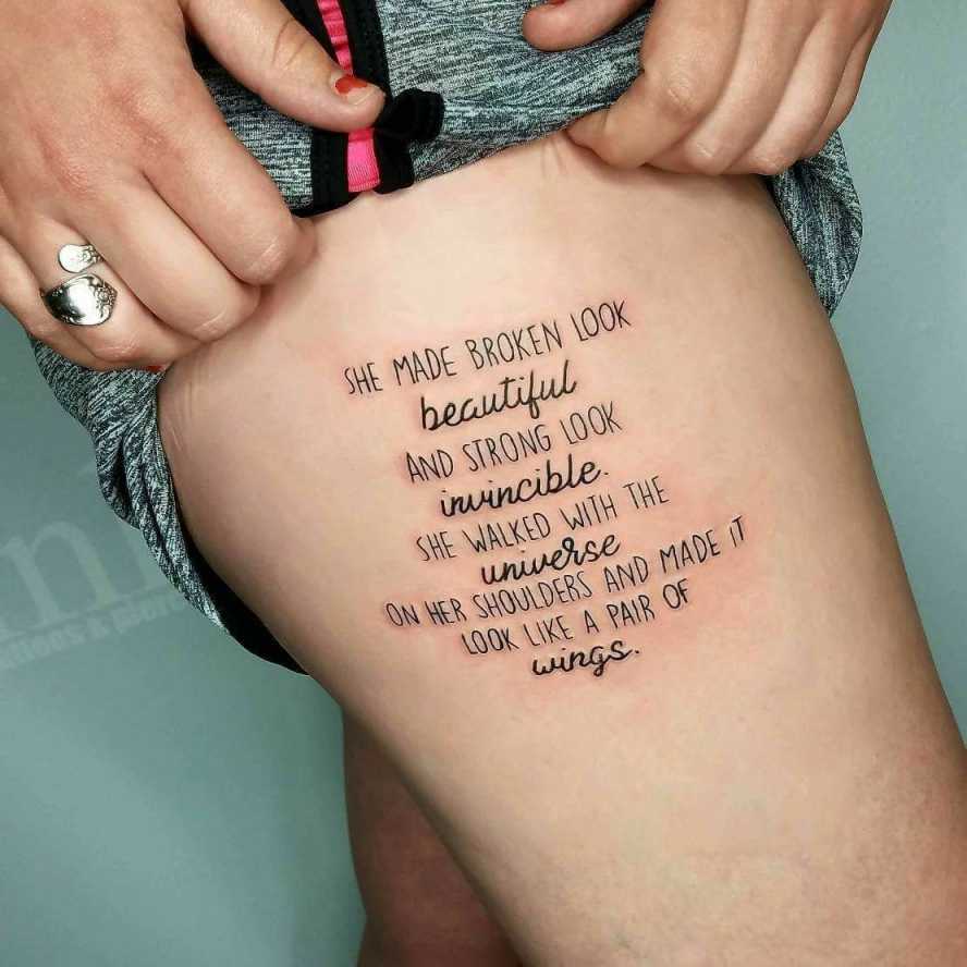 Awesome and Best Literary Quote Tattoo from Modern Best Sellers