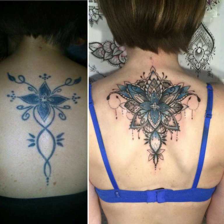 Back Shoulder Tattoo Cover Up  Cover up tattoos, Neck tattoo
