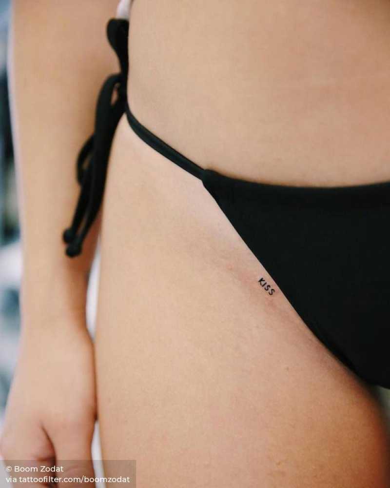 Bikini line tattoo