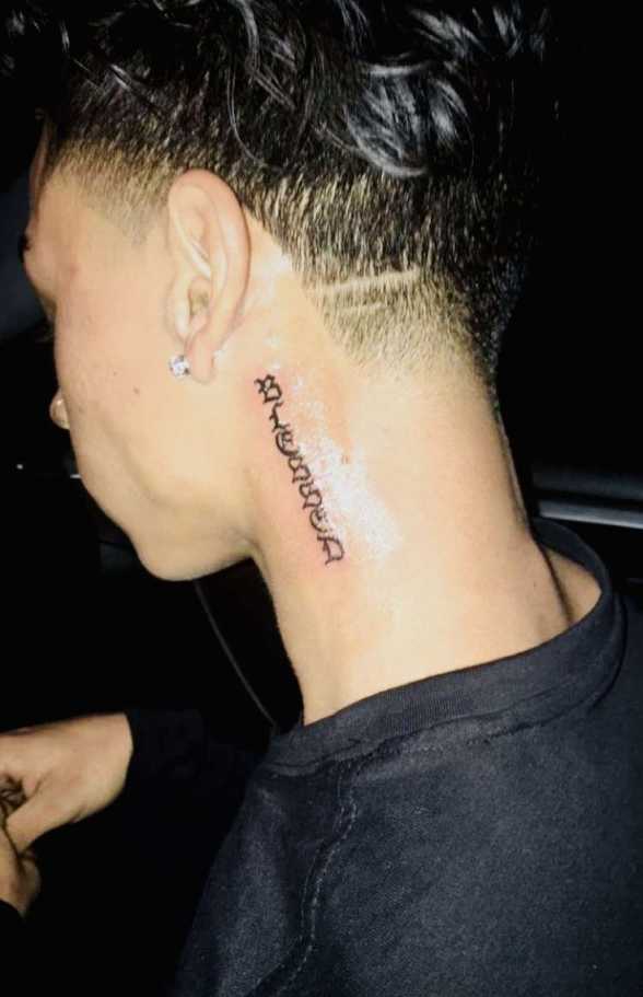 𝓑𝓵𝓮𝓼𝓼𝓮𝓭  Neck tattoo for guys, Side neck tattoo, Small