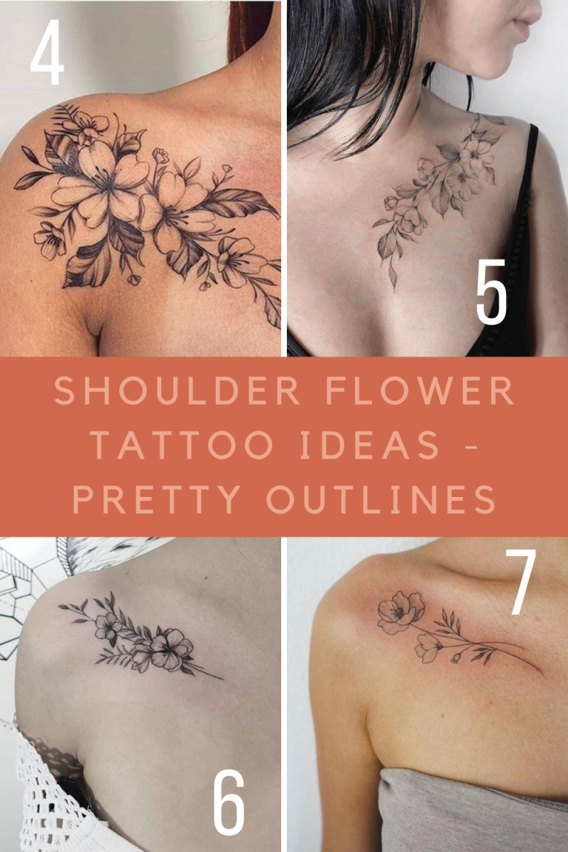 Blooming Shoulder Flower Tattoo Ideas - TattooGlee  Tattoos for