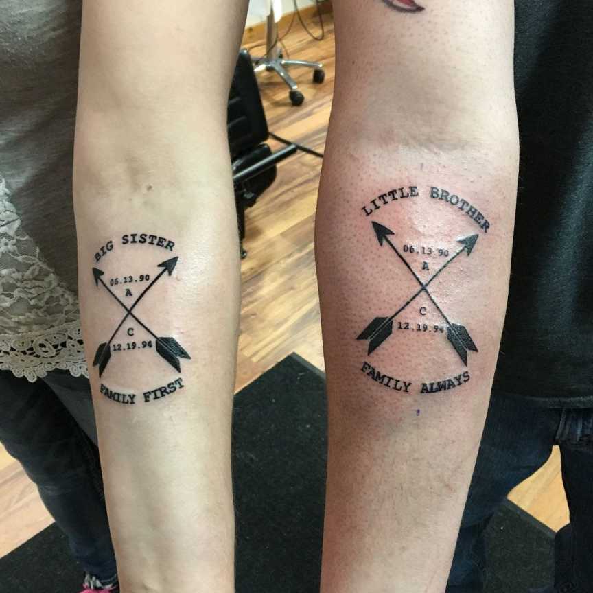 Brother-Sister Tattoos That Show Major Sibling Love  Bruder