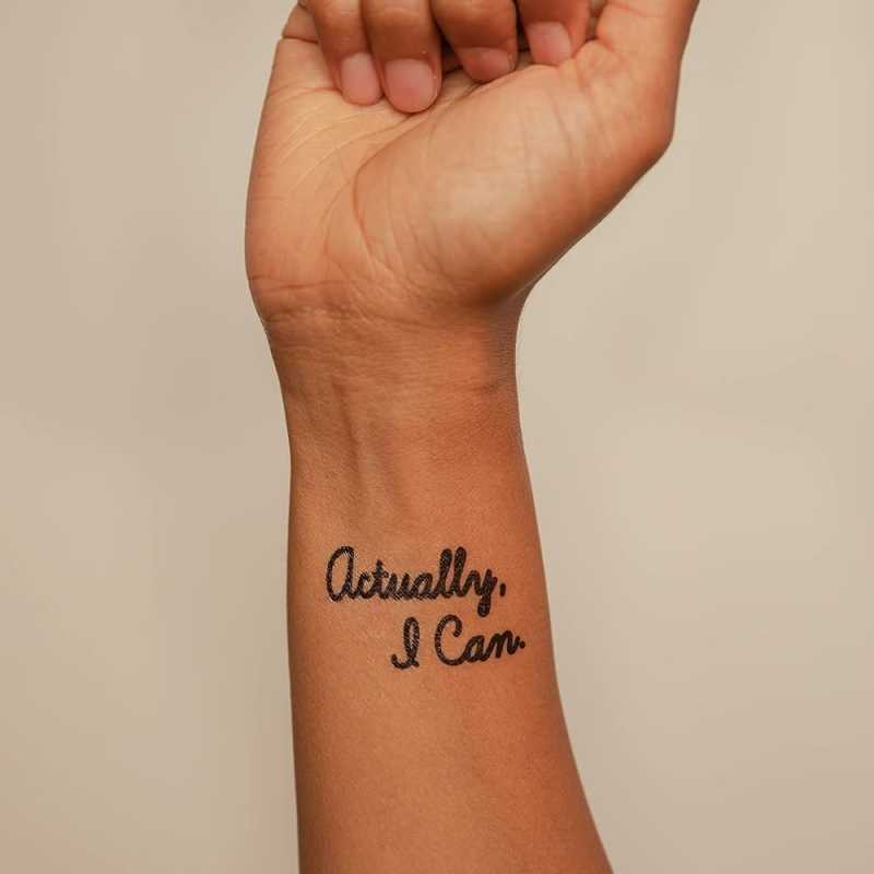 Conscious Ink Manifestation Tattoo -Pack "Actually, I Can" (Set of )