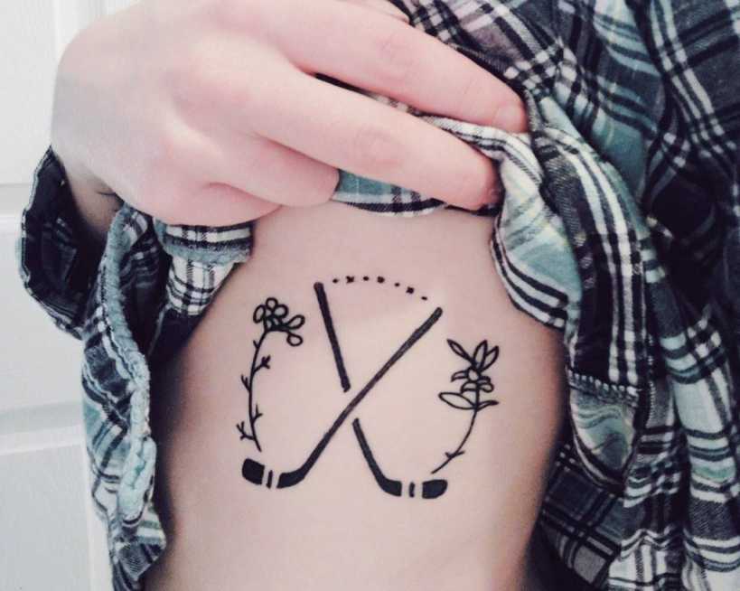 Cool Ice Hockey Tattoo Designs – Body Art Guru  Hockey tattoo