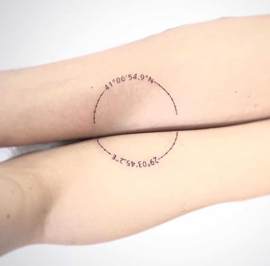 Coordinate Tattoo Ideas - The XO Factor  Coordinates tattoo