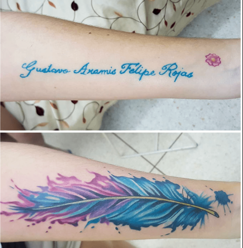 Cover-up Tattoo Ideas For Names To Start A New Stage Of Life