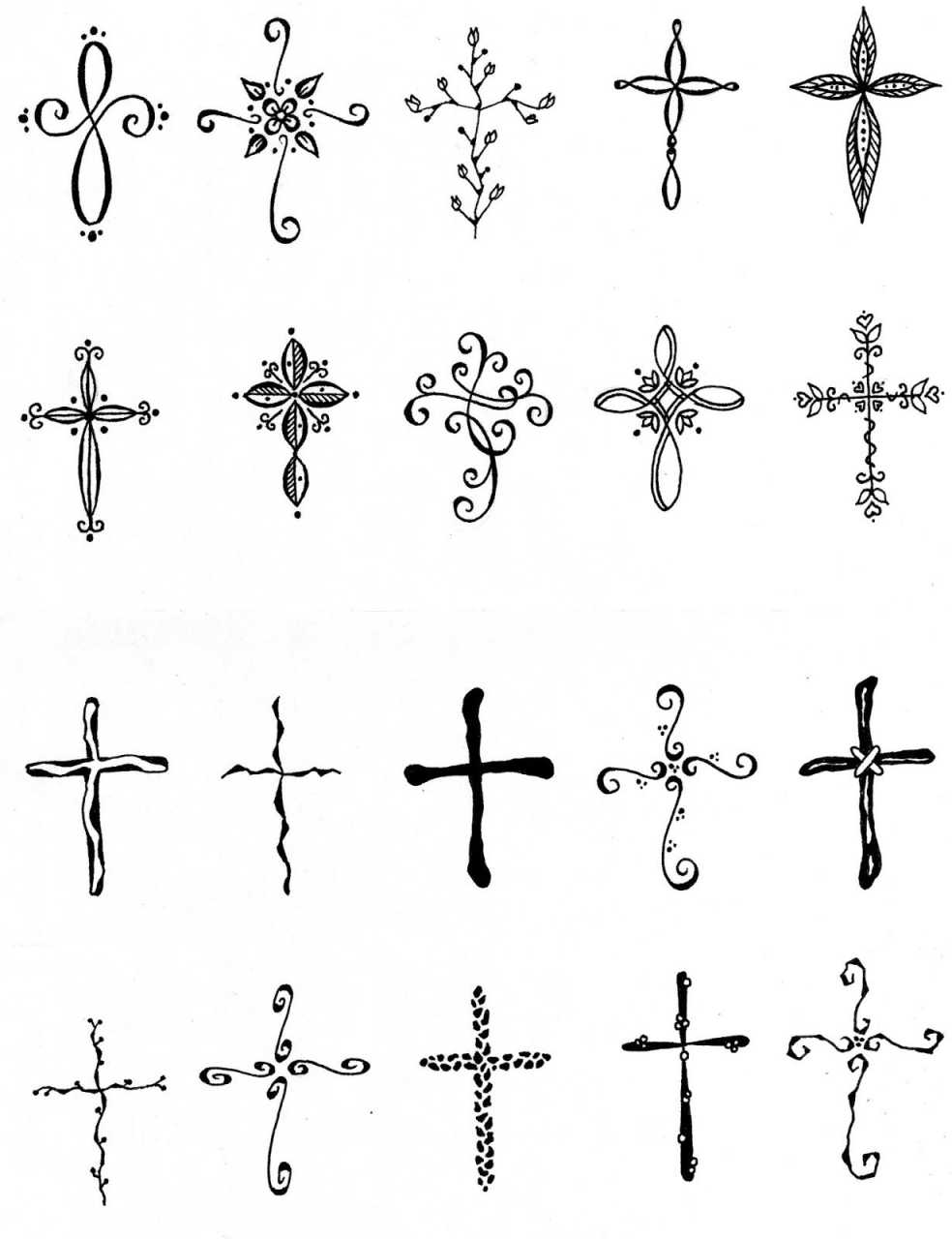 EmBound: Cross Tattoos  Small cross tattoos, Cross tattoos for