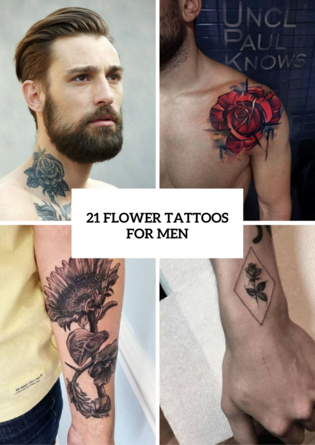 Excellent Flower Tattoo Ideas For Men - Styleoholic