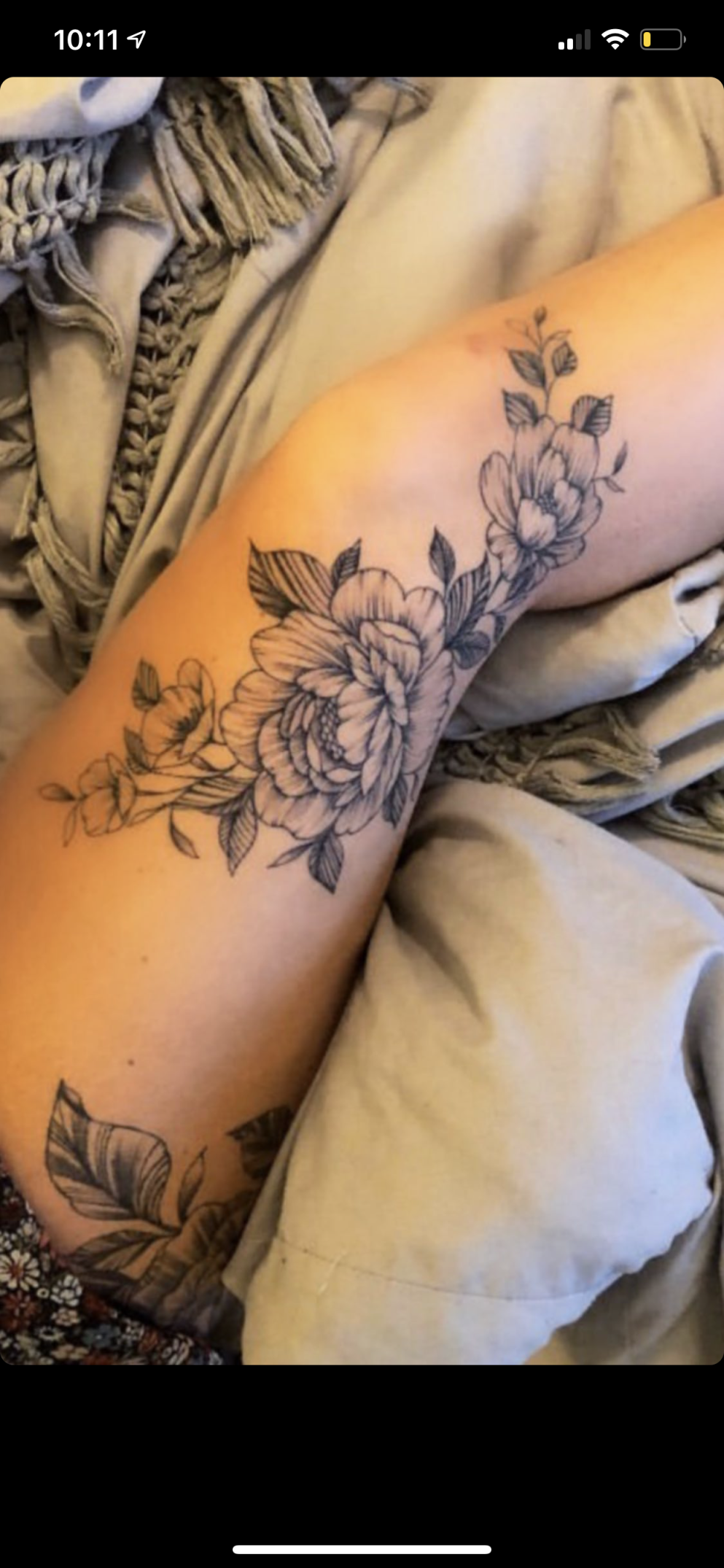 Floral knee tattoo  Thigh tattoos women, Leg tattoos women