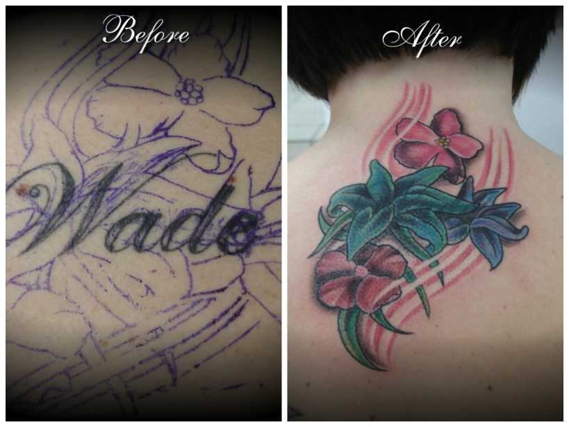 Fresno Tattoo and Body Piercing  Gallery  Cover-ups - Fresno