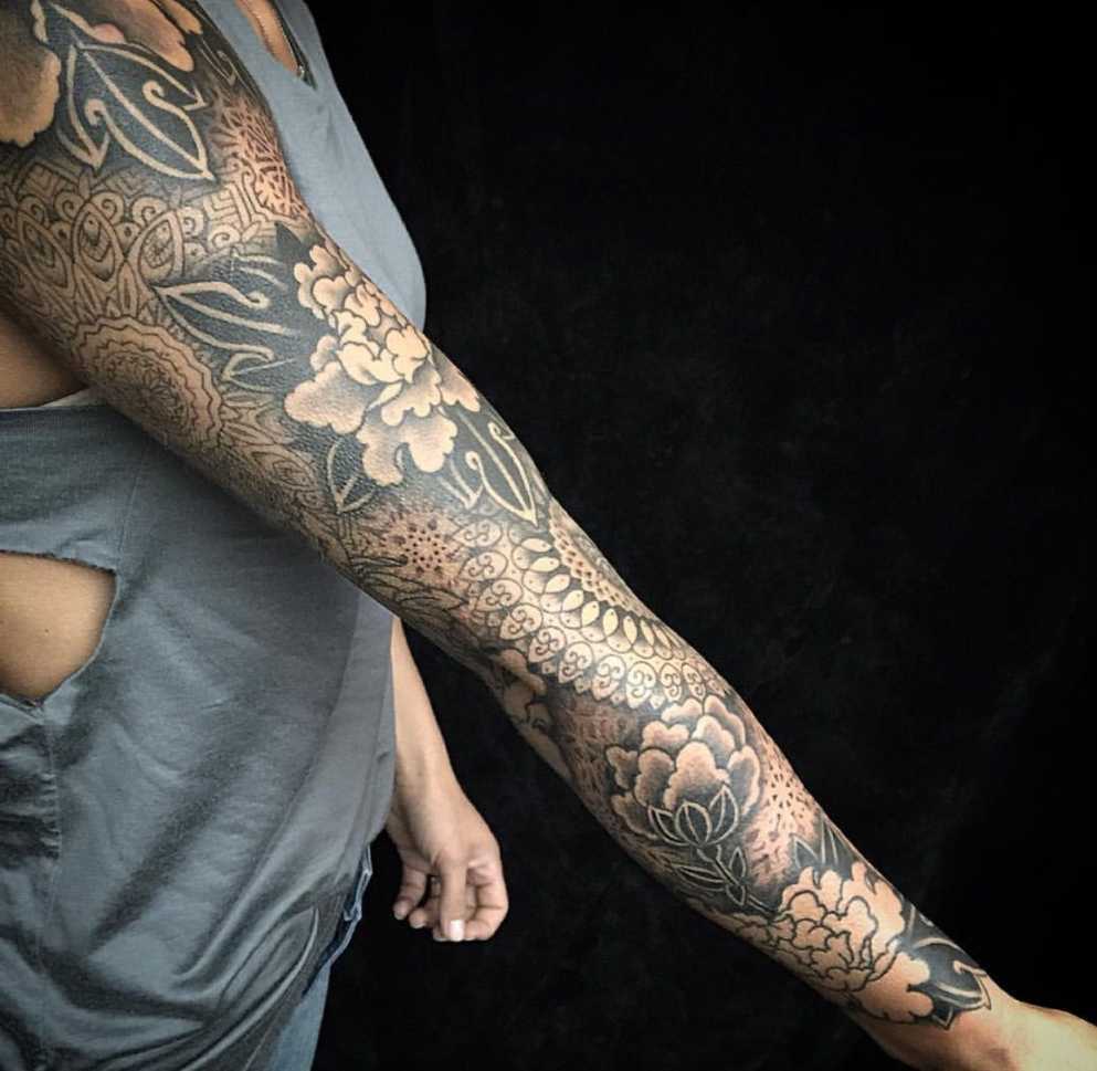 Full Sleeve Tattoo Filler Ideas