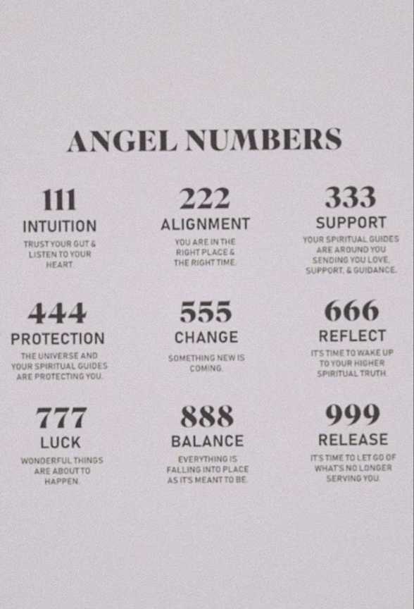 guide to angel numbers  Tatoeage inspiratie tekst, Inspirerende