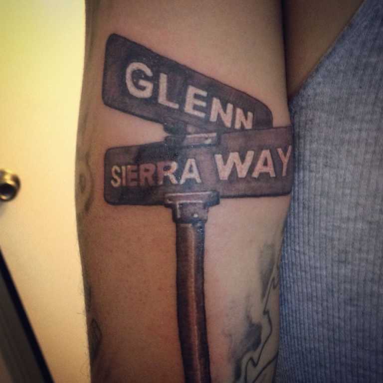 I want this except with all the street signs of the places that