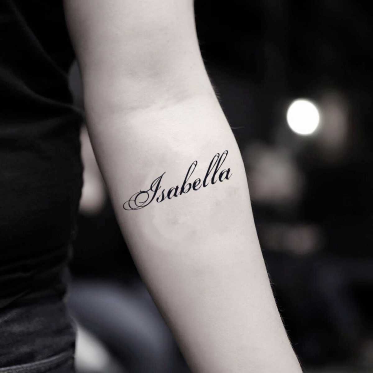 Isabella Temporary Tattoo Sticker - OhMyTat  Tattoo stickers