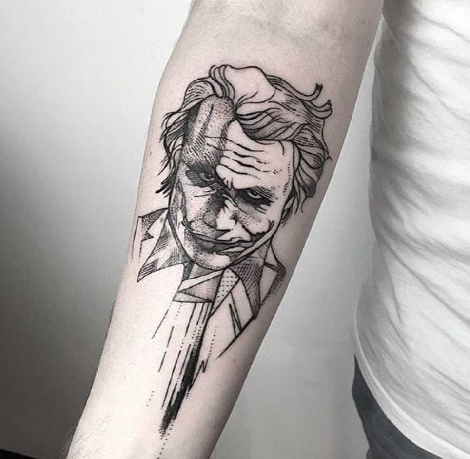 Joker Tattoo Designs and Meaning Explained! - Tats 