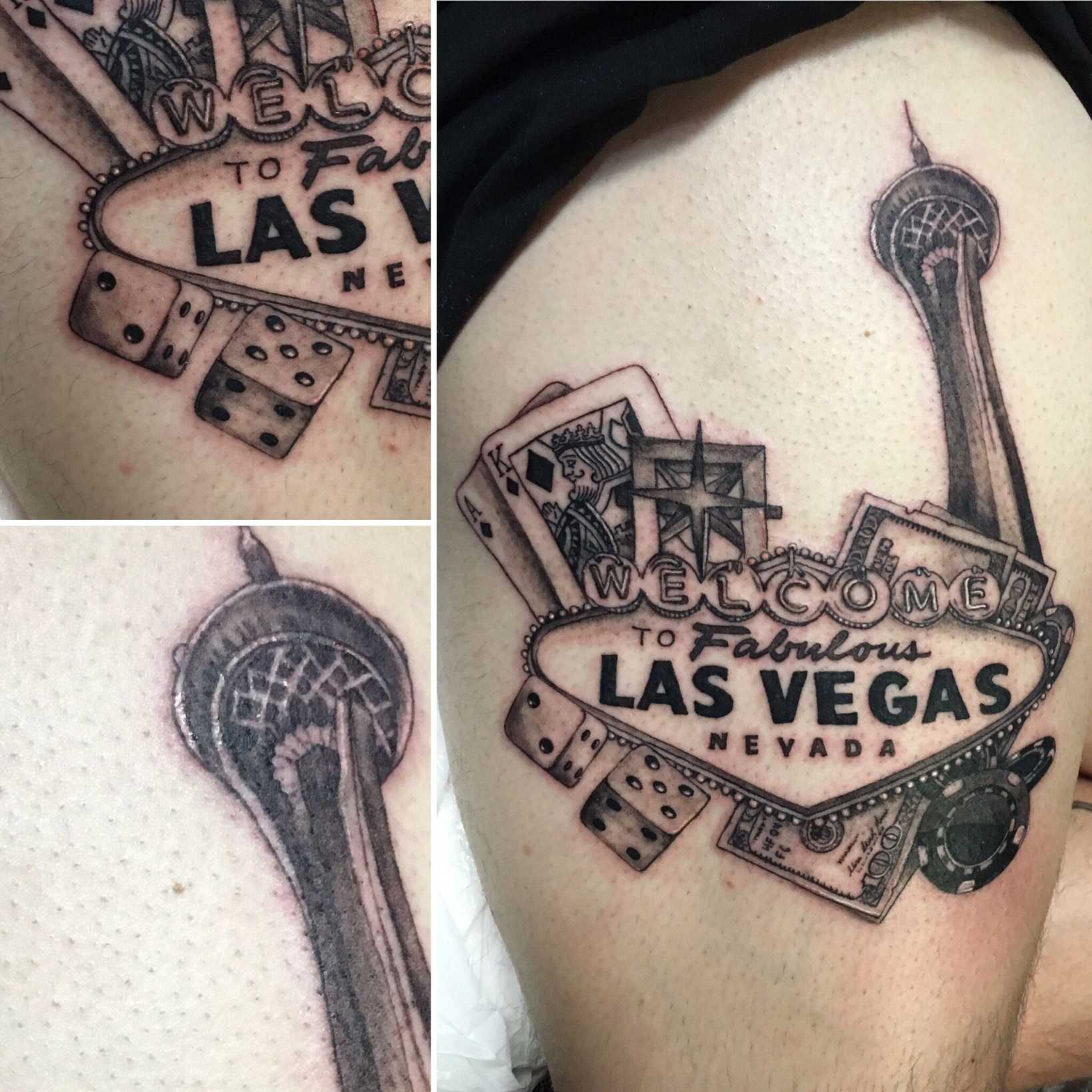 lasvegas tattoo #vegasstrong Sweettstattoos  Vegas tattoo, Small