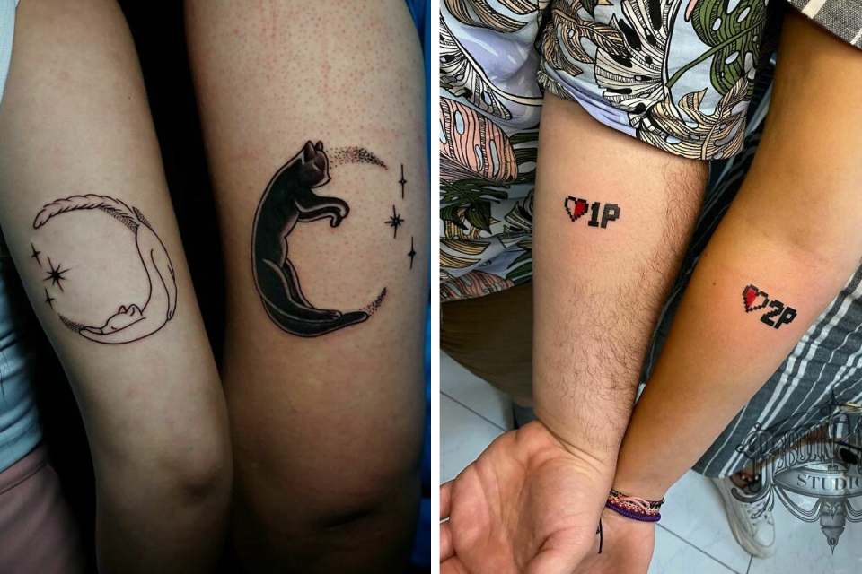 Matching Tattoos for Siblings to Celebrate Brother and Sister