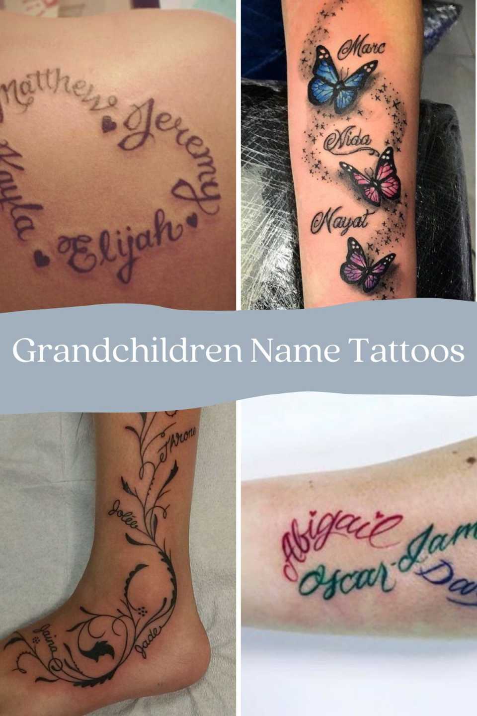 Meaningful Grandchildren Tattoos + Images - TattooGlee  Tattoo