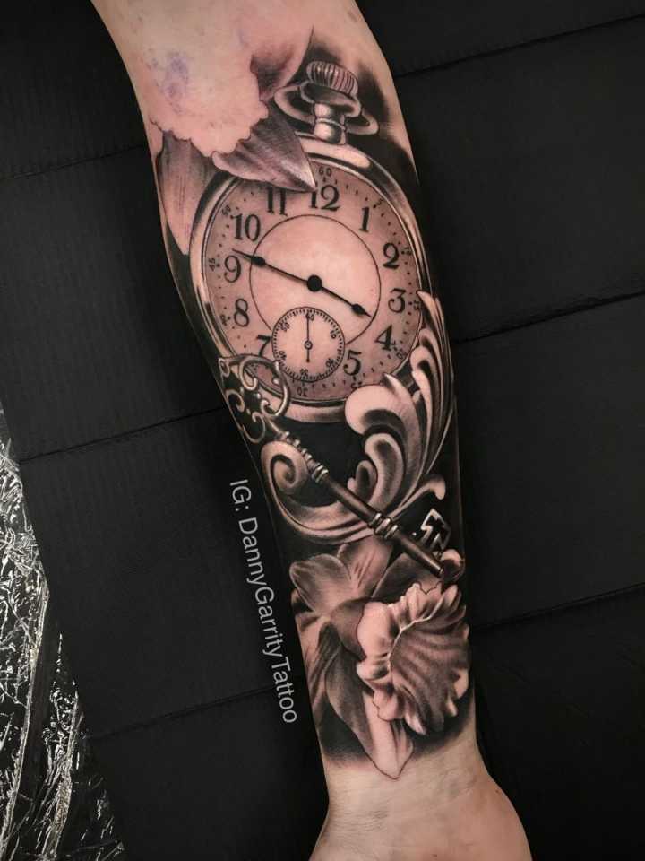 Mens black and grey realism sleeve tattoo  Sleeve tattoos, Black