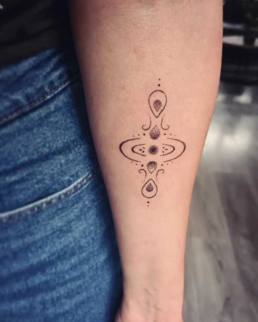 Mindfulness Symbol Tattoo Interpretation  Spine tattoos for women