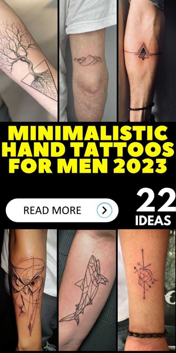 Minimalistic Hand Tattoos for Men: Subtle and Stylish Designs and