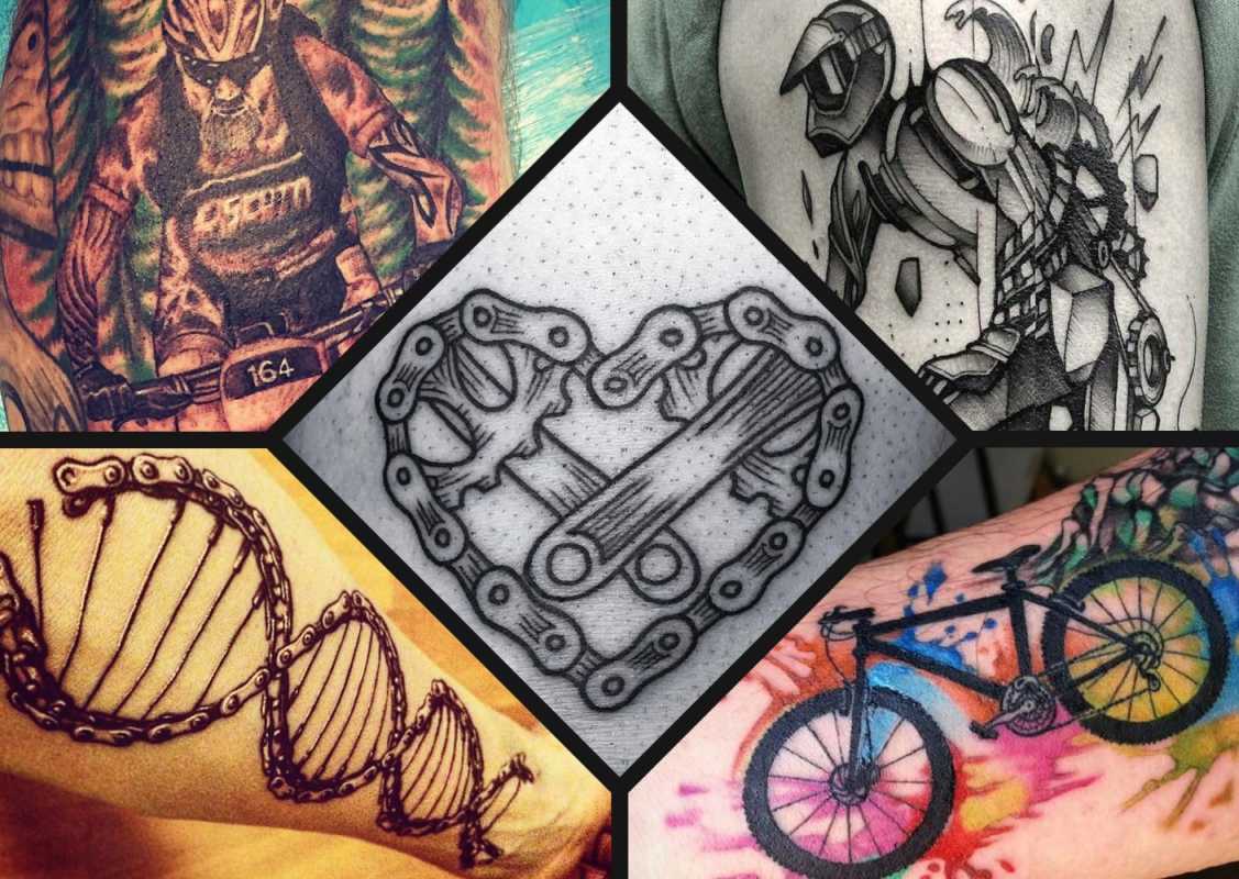 Mountain biking tattoos:  of the coolest designs