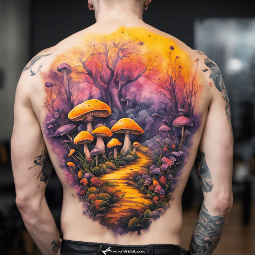 Mushroom Tattoo Ideas Created With Ai  artAIstry
