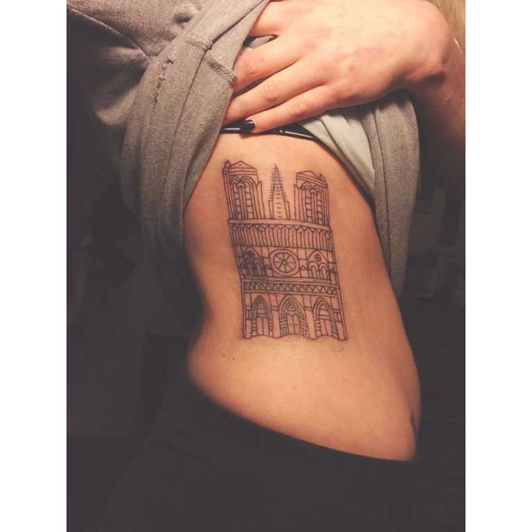 Notre Dame Cathedral tattoo! #paris  Tattoos, New tattoos, Bow
