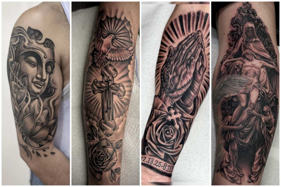 of the best religious tattoos for men that will make you look