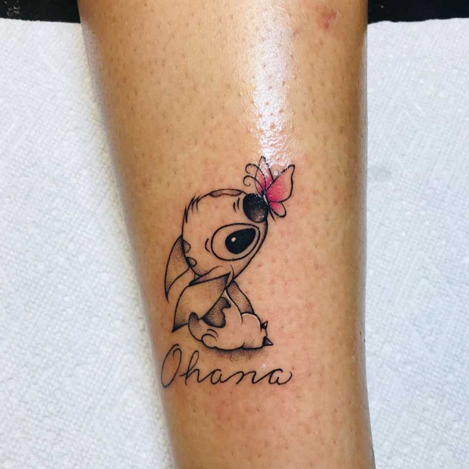 Ohana Stitch Tattoo  Cute Disney Tattoo
