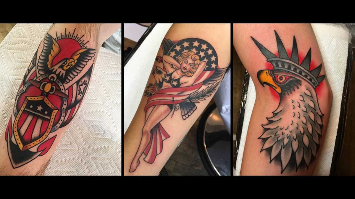 Patriotic Tattoos by Kings Avenue Tattoo Artists