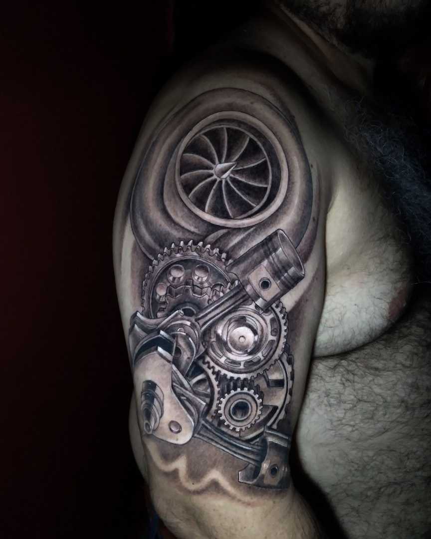Pin by david vargas on Tatuajes  Mechanic tattoo, Diesel