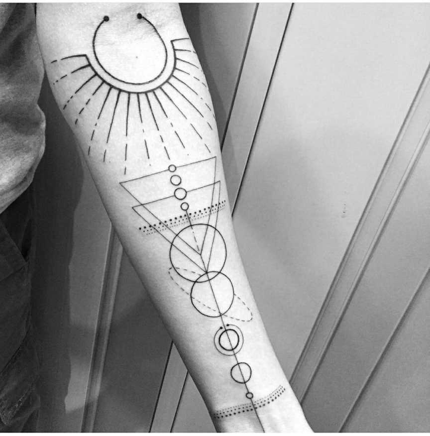 Pin by Haidar Hammoud on misc  Geometric sleeve tattoo, Astronomy