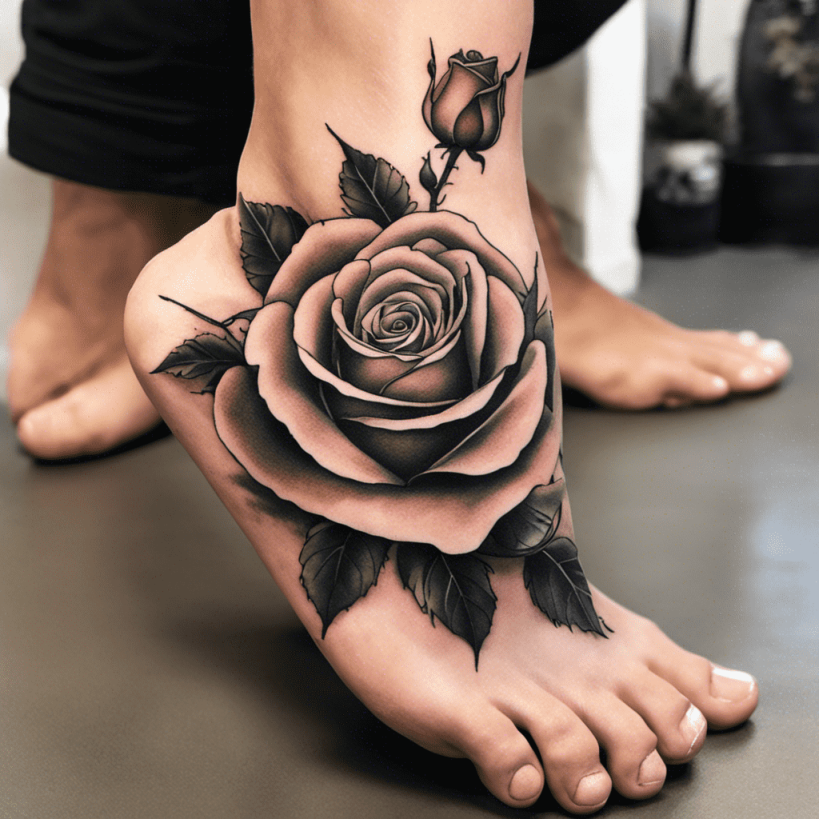 Rose Tattoo Ideas Created with Ai  artAIstry