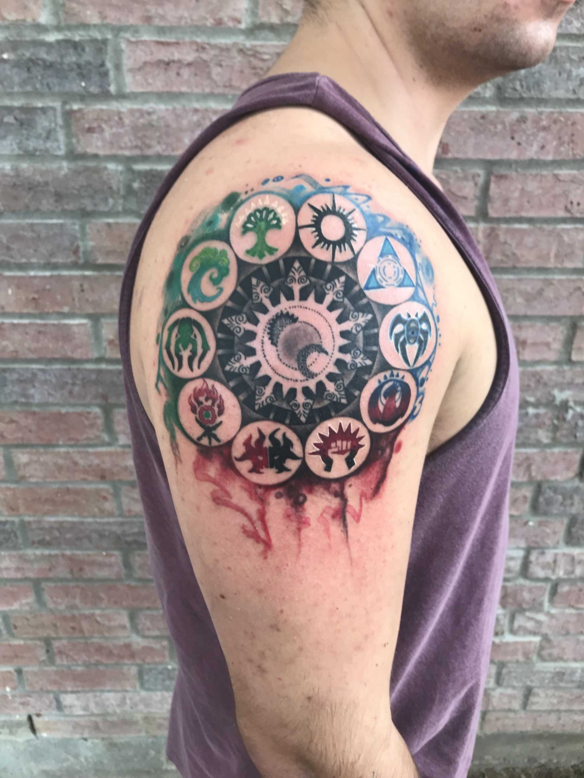 Saw some really cool magic tattoos on here thought I would show