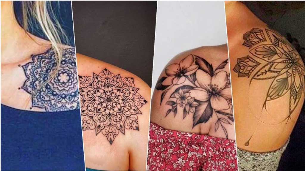 Shoulder tattoo for women  Mandala shoulder tattoo ()